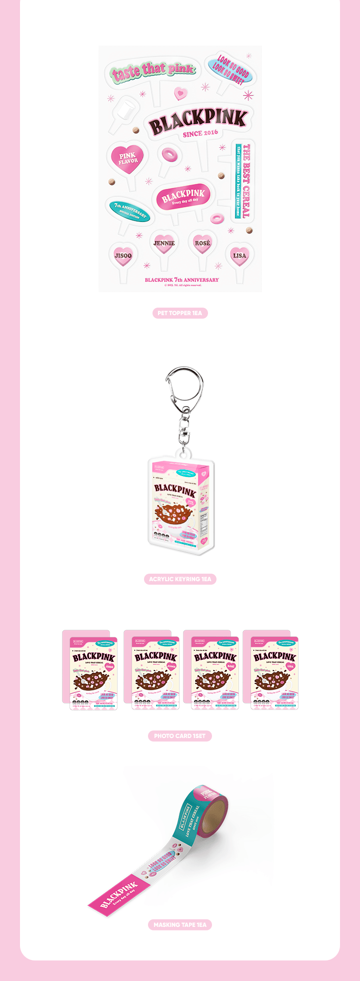 BLACKPINK 2023 DEBUT ANNIVERSARY CEREAL DECO KIT