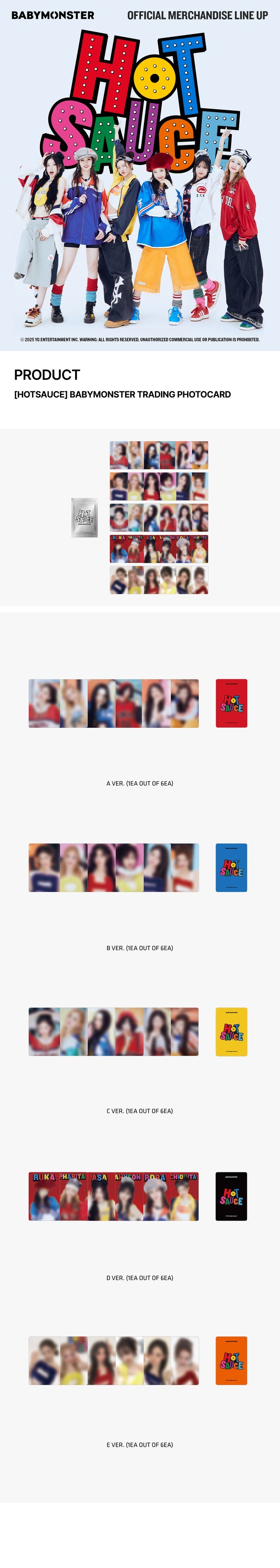 BABYMONSTER <HOT SAUCE> OFFICIAL MERCH