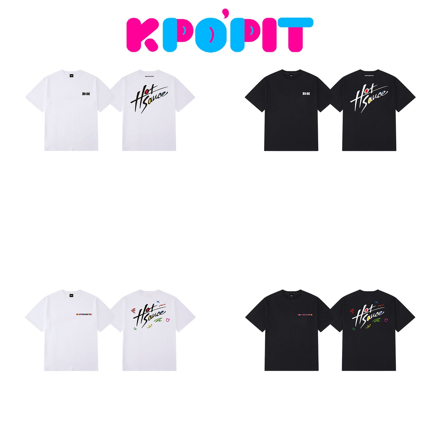 BABYMONSTER <HOT SAUCE> OFFICIAL MERCH (T-SHIRT)