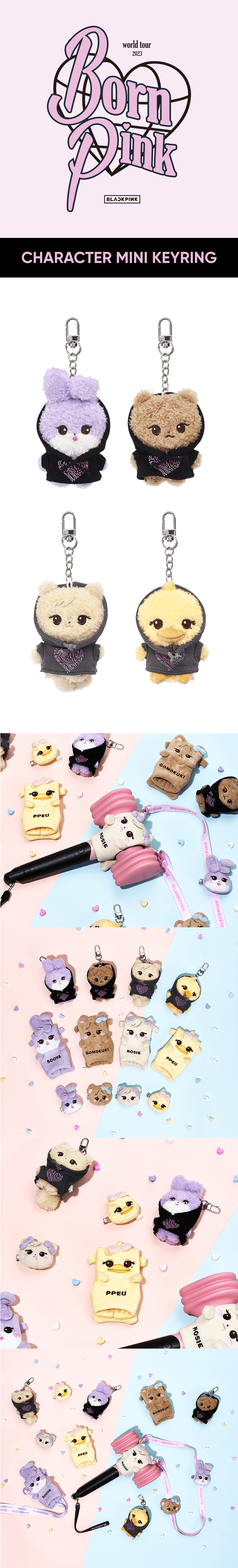 BLACKPINK WORLD TOUR [BACKSTAGE] MD (CHARACTER MINI KEYRING)