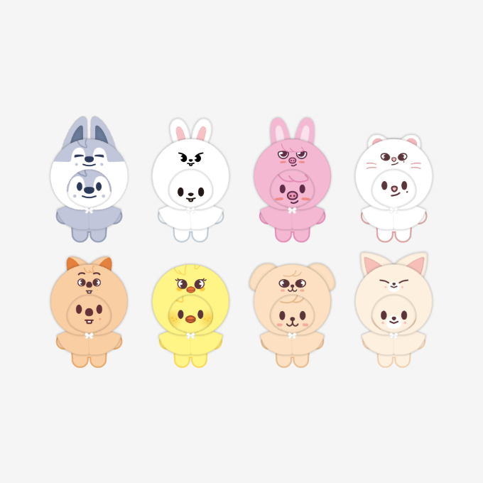 Stray Kids 5TH FANMEETING [SKZ 5'CLOCK] - SKZOO KEYRING MICRO Ver./PLUSH 10CM Ver./10CM PLUSH OUTFIT