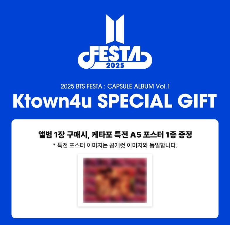 [POB] 2025 BTS FESTA : CAPSULE ALBUM Vol.1